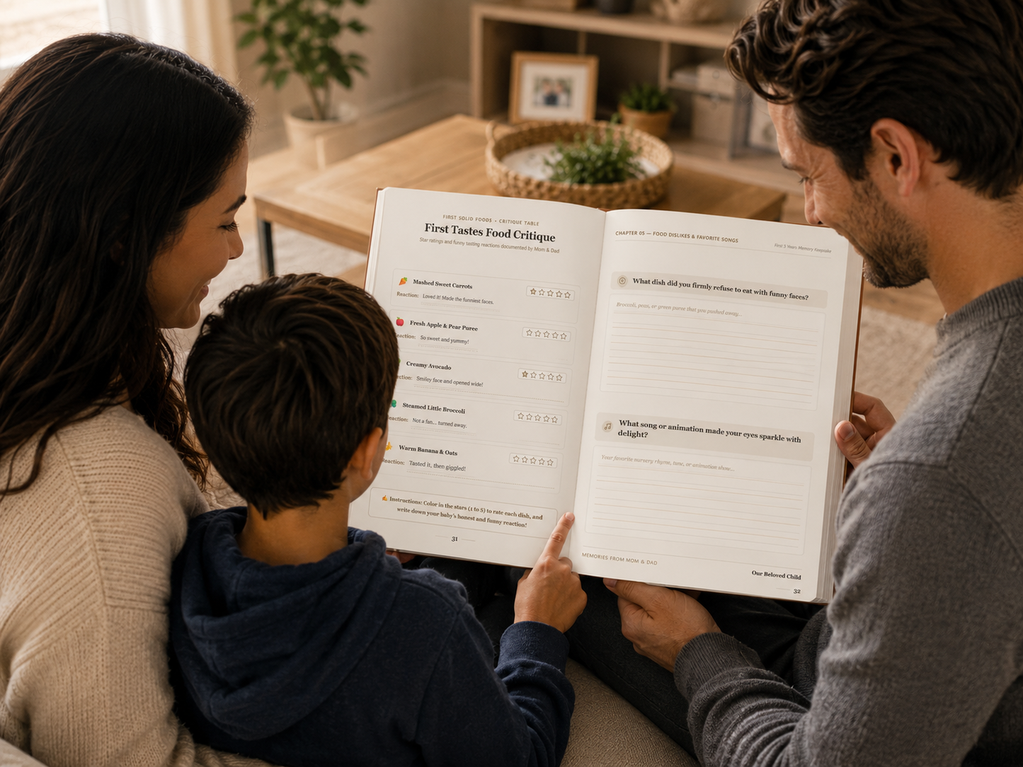 Our Beloved Child: First 5 Years Memory Book & Milestone Journal